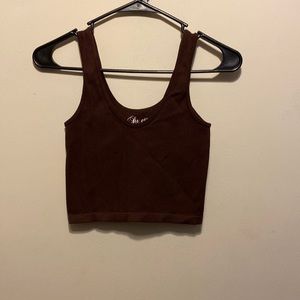 Chocolate Brown Crop Top